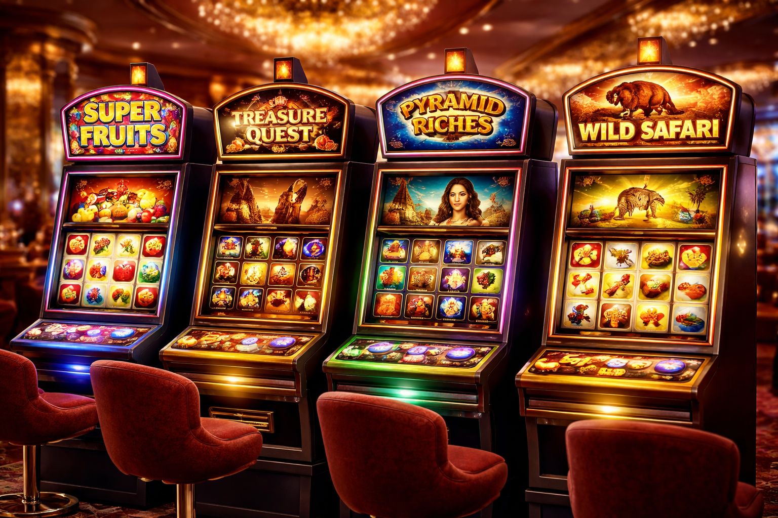 Move easily between classic slots and themed video releases